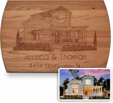 Engraved Photograph Cutting Board